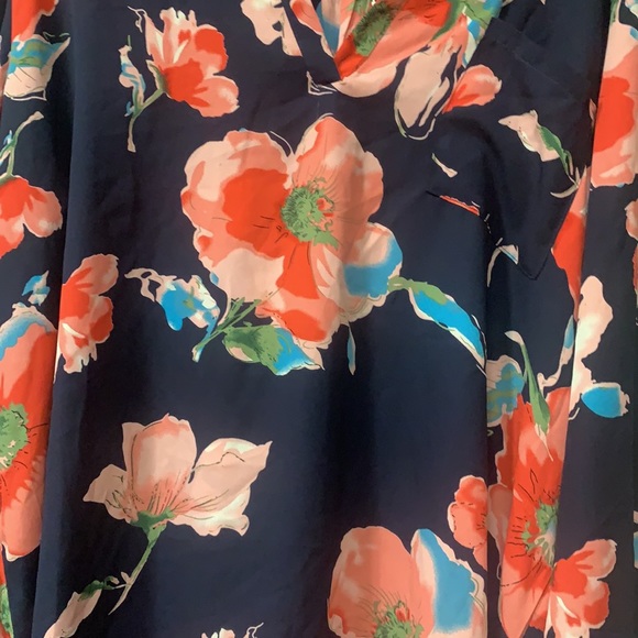 Navy floral tunic - Picture 5 of 5